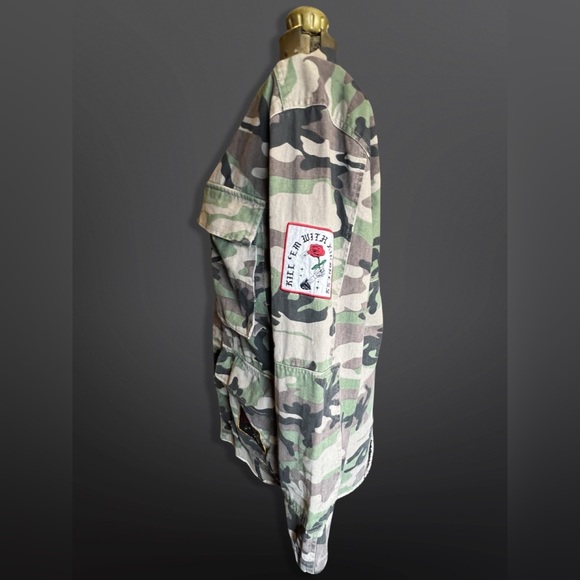 ⚡️THE RAIL⚡️Oversized Camo/Patch Jacket - Picture 4 of 12